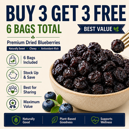 PremiumDried Blueberries-Naturally SweetChewyFruitSnackforEyeWellness& HealthyCirculation-ZP