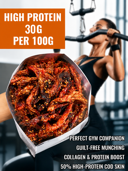 🌶️Premium Crispy Spicy Cod Skin Snack | Crunchy Seafood Chips-ZP