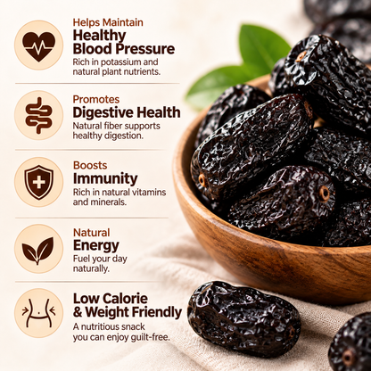 Premium Black Dates Packed with Natural Fiber for Better Digestion and Daily Balance-ZP2