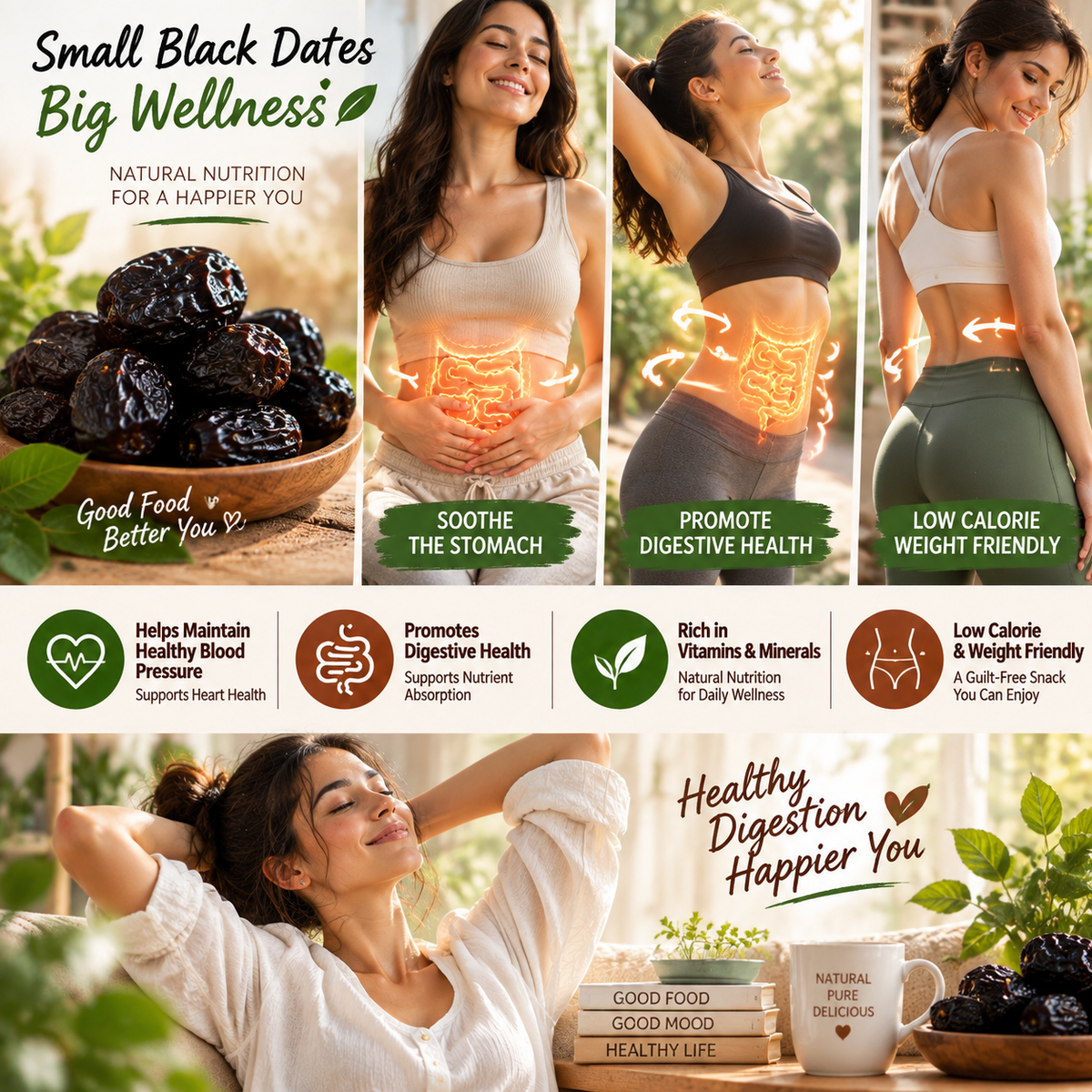 Premium Black Dates Packed with Natural Fiber for Better Digestion and Daily Balance-ZP2